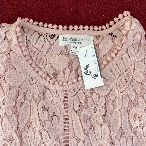 JohnPaulRichard Shirt/Top Petite M NWT - Picture 3 of 6